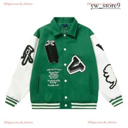 Louies Vuttion Designer Men Jacket Baseball jas uniform mode warme louies jas sport windbreaker casual ritssluiting vuttion jassen mannen dames jassen kleding 5185