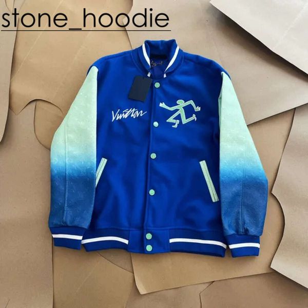 Louies Vuttion Designer Men's Vestes Fashion Luxury Marque Femmes Femmes Louies Louies Vintage Loose Lot Manches vertes Baseball Casual Warm Vuttion Bomber Clothing 4166