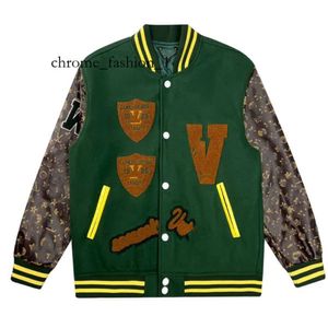 Louies Vuttion Mens Chaqueta Outumn Winter Jackets For Men Saint Baseball Chaqueta para hombre Marca L Vintage Bomber Coats Hip Hop Jacket Varsity Varsity 293 293