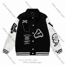 Louies Vuttion Mens Jacket Designer Baseball Jacket Luxury Vintage Veste Veste Loue Louies Femmes Loose Calais Coups Fashion Graffititir Veste Veste 6866