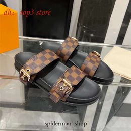 Louies Vuttion Chaussures Designer Marque Femmes Slippers Sandals Chaussures de chambre Femmes Plage décontractée Soumed Soumed Black Magasin Summer Luxurious 6055 LVSE Shoe 7688