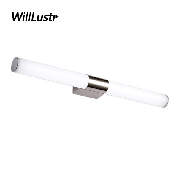 Minimaliste LED Applique Murale Acrylique En Acier Inoxydable Miroir Lampe Hôtel Restaurant Salle De Bains Vestiaire Dressing Vanity Light