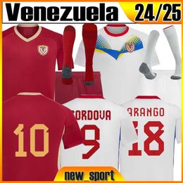 24 25 Venezuela Soccer Jerseys Équipe nationale Sotelo Sosa Rincon Cordova Casseres Bello Ja.Martinez 2023 2024 Rondon Gonzalez Osorio Machis Men Size Football Shirt