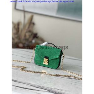 bolso louisevittonly Diseñador de lujo MICRO METIS en TERCIOPELO JACQUARD VERDE Bolso bandolera 7A La mejor calidad alta calidad