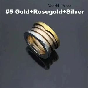 Louiseviutio avec boîte cadeau mode 316L Titanium Steel Zero Ring Couple Rings for Men and Women Band Ring 440