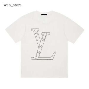 Louiseviution Shirt lvse T-shirt Designer Luxury Men's T-shirt T-shirt de haute qualité Summer Tops pour hommes femmes 3D Lettres monogrammées 24SS Shirts Asian 871