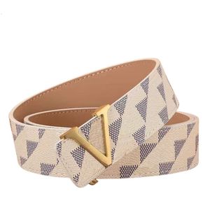 Louisi Belt Designer v Top Kwaliteit riem heren riem lederen mode dames accessoires luxe letter tailleband big gold buckle casual