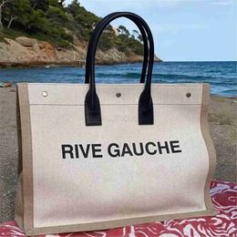 LouLou Bags Bag YS Bag Shopping Top Tote Bolsos grandes de diseñador Rive Gauche Totes de lona Mujeres Cartera de playa Famoso bolso al aire libre