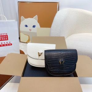 Loulou Luxury Designer Bag Fashionbags Bolsas Bolsa Preta Mulheres Messenger Bag Mini Sela Crocodilo Padrão Crossbody Ombro Vintage Bags