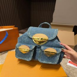 Louls Vutt 24SS Purse to Handtas Designer Tas Scratch Backpack Backpack Schouder Denim Women's Book luxe Outdoor Luxe niet bang W
