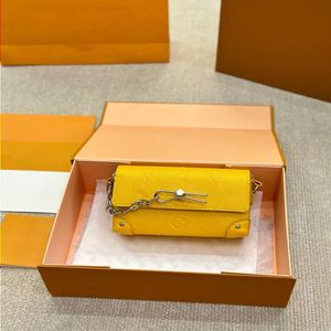 Louls Vutt Men 23SS Femmes de luxe Général et sac coloré nouveau sac à vapeur Cowhide en cuir Boîte de créateurs de femmes portefeuille