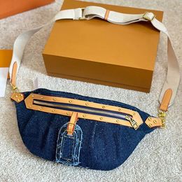 Louls Vutt Men Sac de taille portefeuille Designer Belt Bel Sac coffre Unisexe Fanny Packs Designer Femmes Denim Bumbag Classic Letter Cross Cross Pu Nnaf