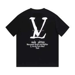 Lousis vouton tas t-shirt ontwerper dames heren t-shirt los van hoge kwaliteit sport shirt bloemblaadjes mode-stijl maten S-4XL 372 louiseviution bag shirt