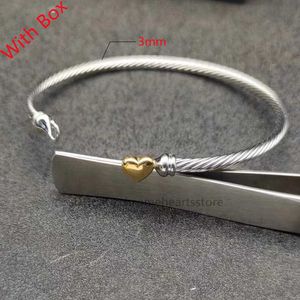 Amor Brazalete de oro de 18 quilates Pulsera de diseñador de plata 925 Pulsera de círculo de diamantes para niña de lujo Joyería de marca clásica Caja de regalo para parejas Accesorios familiares de moda con caja