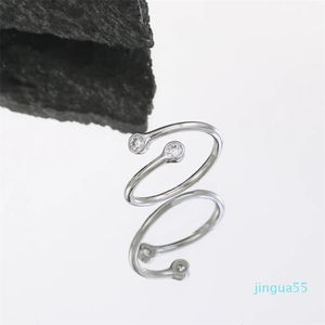 Amour 18K or diamant irrégulier argent bracelet bague pour femmes mode unisexe bijoux concepteur femmes bijoux fête