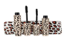 Love Alpha dubbele luipaard mascara set vezel wimpers make -up voor wimper cosmetica waterdicht 3D mascara dhl 1508101