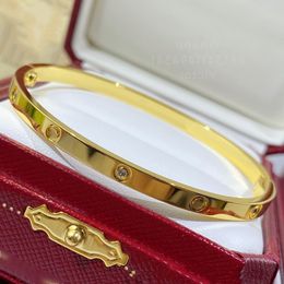 Love bangl Édition étroite bracelet diamant pour femme bracelets de créateur pour homme plaqué or 18 carats reproductions officielles 925 argent marque designer avec boîte 010B