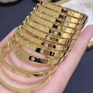 Love Bangle 18k verguld roestvrij staal gouden schroevendraaier zirkonen armbanden armband voor mannen vrouwen sieraden cadeau