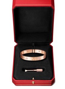 bracelet bracelet d'amour avec tournevis designers bijoux or rose platine bracelets 4 diamants bracelets pour couples anniversaire gi9992977