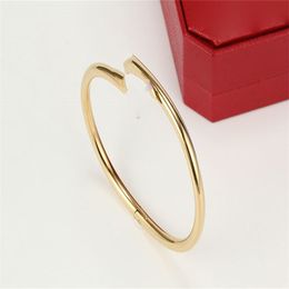 Brazalete de amor, pulsera de acero inoxidable dorado para hombres, pulseras de joyería para hombres de oro de 14k para hombres, pulseras clásicas de amor, pulseras de diseñador para mujeres, joyería de moda de oro blanco