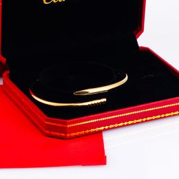 Amor brazalete amor pulsera oro uñas pulseras diseñador jewlery brazaletes titanio acero diamante rosa negro plata moda boda fiesta regalo