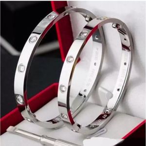 Bracelet Love Designer Bijoux Gold Cuff Vis Carti Bracelets Tournevis Bangles Titanium Steel Belcher Silver For Womens Mens Party 2634