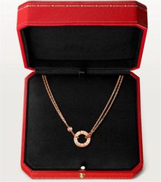 Liefdesketting Rose Gold Luxury Designer Kettingen Womens Mens Gift met hoogwaardige klassieke ontwerpers Jewerly