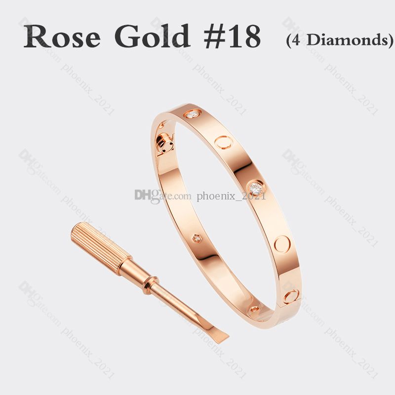 Or rose # 18 (4 diamants)