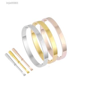 Pulseras de amor Tornillo Diamantes Pulsera de diseñador para mujer Fiesta de moda Color sólido con regalos del día de San Valentín Brazalete Diseño especial Bonito E232222