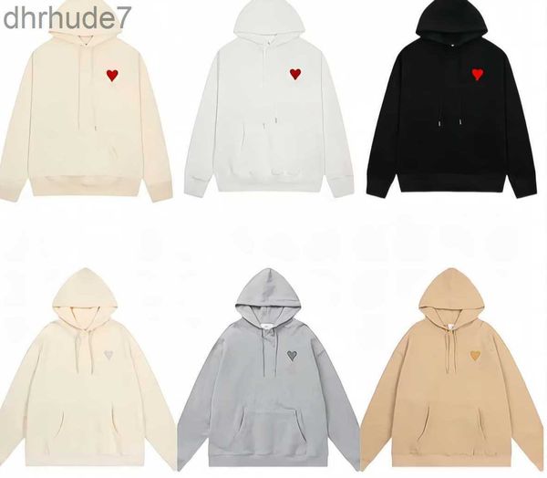 Love Brand Hoodies Sweatshirts Amis Hoodie Designers Paris Highs Highs Quality Sweter R Round Coule Couple Pocket Heart Ig20 G93C