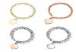 Love Chain Hartsleed Bracelet Vrouw Verdikte zilveren bodem Plating Fashion Valentines Day Gift Trend Sieraden Multicolor Opti7225405