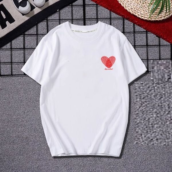 Contrat d'amour Love T-shirt à manches courtes pour hommes et femmes couples en vrac avec coton pur blanc de coton