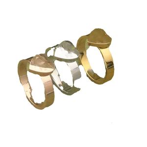 Love Designer voor vrouwen bezaaid titanium staal klassiek goud Sier Rose beschikbare trouwring verlovingsringen niet allergisch met doos