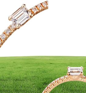 liefde diamanten ring designer sieraden dames verlovingstrouwringen luxe moissanite ring rosé goud zilver titanium3510970