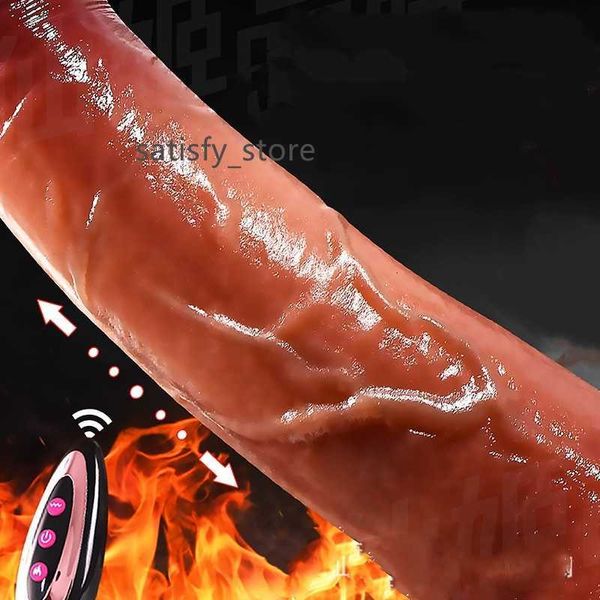 Love Dildo 12 pouces anal xxl Silicone Énorme télécommande réaliste Big Dildo Vibrator pour femmes Brotte de jouets sexuels sur le gode de poussée