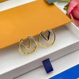 Love Ear Ring Women Hoop Fashion Earrings For Girl Charm Party Wedding Liefhebbers Gift Luxe Designer Roestvrij staalgoud