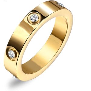 Bague d'amitié d'amour pour femmes et hommes, bague en or 18 carats, bijoux cadeaux d'anniversaire