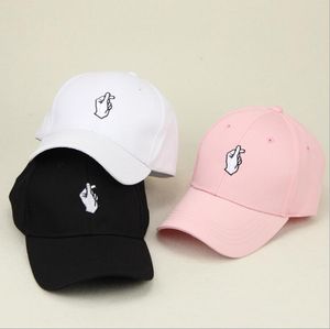 Amour gestes doigt broderie Golf casquette de Baseball os hommes femmes casquettes de relance Flipper petit coeur amour soleil camion Hat298h