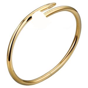 Liefde gouden armband nagelarmband Designer armbanden voor dames Heren roestvrijstalen legering Armband18K verguld goud zilver Rose sieraden Diamo Uael