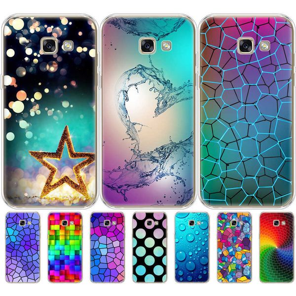 Pour Samsung Galaxy A3 A5 A7 2017 Cas Doux Tpu Couverture A720 Téléphone POUR Funda Cas De Protection Coque