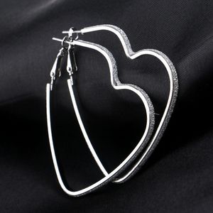 Heart Love Pendientes Silver Gold Hoop earings Rings Piercing Ear Cuffs pendientes nueva joyería de moda pendientes de mujer Will y Sandy Drop Ship