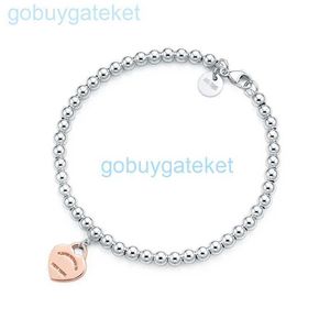 Amor Diseñador de pulsera en forma de corazón Diseñador femenino plateado plateado espesado plateado para novia de recuerdos Joya de moda de regalo Z9L7