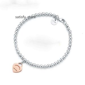 Bracelet en forme de cœur Love Femme Femme épaissie du fond Sier pour copine Souveniture Gift Fashion Charm bijoux Z9L7