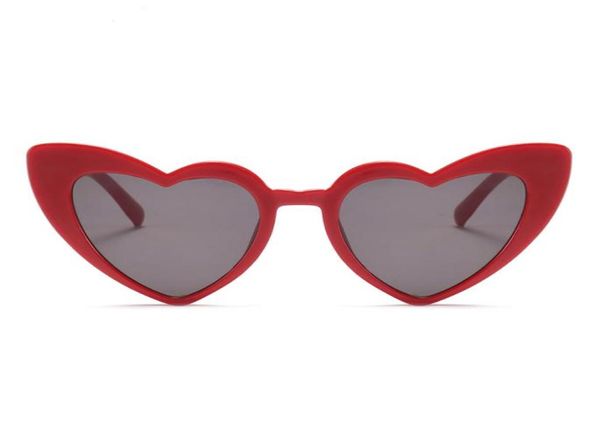 Gafas de sol Love Heart para mujer 2018, gafas de sol estilo ojo de gato a la moda, gafas de sol en forma de corazón negro, rosa y rojo para hombre Uv4007786247
