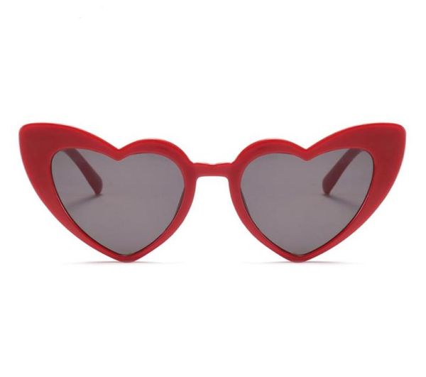 Gafas de sol de amor de amor para mujeres 2018 Gafas de sol de ojo de gato de moda Negro Black Red Red Heart Gafas para hombres UV4004830984