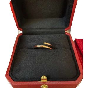Liefde Hoge Kwaliteit Designer Nagel Ring Mode-sieraden Man Bruiloft Belofte Ringen voor Vrouw Anniversary Gift