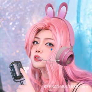 Love Lomin Luminous Wireless avec un long microphone Ke-11 Rabbit Ear Headsed Écouteurs Bluetooth pour les filles