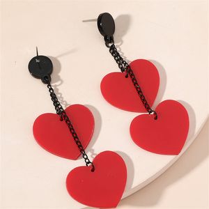 Love Long acryliques Boucles d'oreilles 3 * 8,5 cm 173