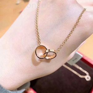 Liefde ketting voor vrouwen designer vergulde gouden kettingen cirkel mode klassieke stijl sieraden prachtige cadeau luxe sieraden heren ketting dunne kettingen