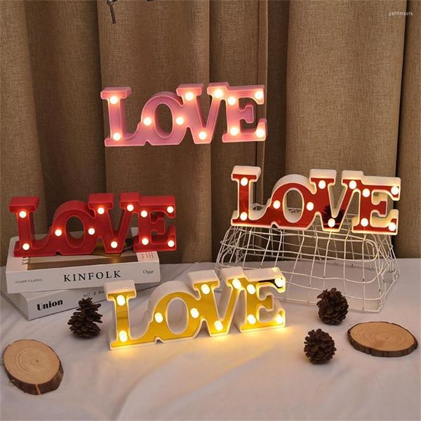 Love Neon Lights Led Sign Valentines Day Decor Wedding Room Dormitorio Romántico Atmósfera Decoraciones Props Party Supplies